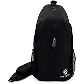 Bravatier Raven Crossbody Sling Bag for Men and Women, Durable Crossbody Shoulder Sling Backpack, Gym, Travel, Hiking, and Cycling