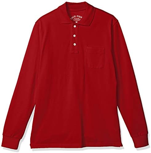 セシール ポロシャツ ディリーポロシャツ 綿100 長袖 多サイズ 胸ポケット付き Jk 274 メンズ