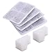 Beacon Pet Replacement 4-Pack Carbon Filters and 2-Pack Foam Filters for Cube Aura Pet Fountain