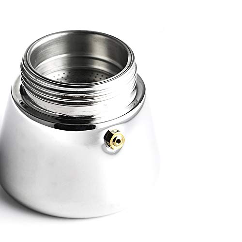 Lwieui Espressokocher Moka Pot Edelstahl Espresso-Topfhaupt Kleine Espressomaschine Haushalt Stovetop Kaffeemaschine… – Bild 3