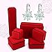 CICINIO 14K Cubic Zirconia Sky Blue Rhinestone Flower Stud Earrings, Dangle Hook Earrings Studs Hypoallergenic for Girls Women