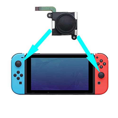 Replacement Joystick for Nintendo Switch Joy-Con Controller,YTTL 3D Replacement Analog Thumb Stick for Nintendo Switch Joy-Con Controller Include Screwdriver Sets Tools Repair Kits - Thumbnail 2