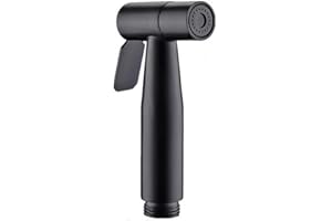 Matte Black Handheld Bidet Sprayer for Toilet – SUS 304 Stainless Steel Shower Head with 150 cm Stainless Steel Hose, G1/2" T