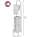Tatkraft Grace Toilet Paper Holder Freestanding Bathroom Toilet Tissue Paper Roll Storage Holder Stand, Chrome Finish