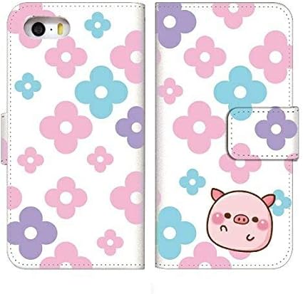 Amazon Co Jp Aquos Sense5g Sh 53a スマホケース 手帳型 アクオスセンス 5g ファイブジー Sh53a ケース 手帳 おしゃれ Sh 53a カバー 人気 かわいい キャラクター キャラ 動物 アニマル ライン Line スタンプ Miho Kurosu デザイン 柄 03 B ブタとフラワー ライン