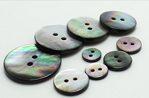 Wholesale 50Pcs Natural Black Mother Of Pearl Shell Buttons DIY Button Craft Sewing Button Supplier Scrapbooking you pick size