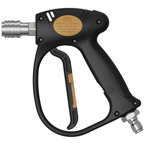 Ethos Swivel Gun – Pressure Washer Gun with 360° Swivel & Auto-Locking 1/4" Quick Connect, Short Pressure Washer Gun for Car Wash, High Pressure Washer Gun, Power Washer Gun – Foam Cannon Compatible