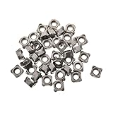 MroMax Weld Nuts M6 Square UNC Coarse Carbon Steel