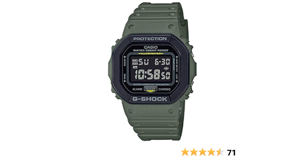Casio G-Shock Quartz Watch for Men, Digital Dial Resin Band -  DW-5610SU-3DR: Buy Online at Best Price in UAE - Amazon.ae