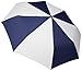 Totes Folding Golf Umbrella Water Repellant, Auto Open/Close, UV Sun Protection, 54-Inch, Navy/White