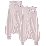HALO Big Kids SleepSack Lightweight Knit Wearable Blanket, Pink, 4-5T, 2-Pack