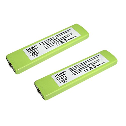 HQRP 2-Pack Battery for Panasonic HHF-AZ09 HHF-AZ01 RFKFHFAZ09PM HHF-1P RFKFHFAZ01E2 HHF-AZ201S SL-CT800 + HQRP Coaster