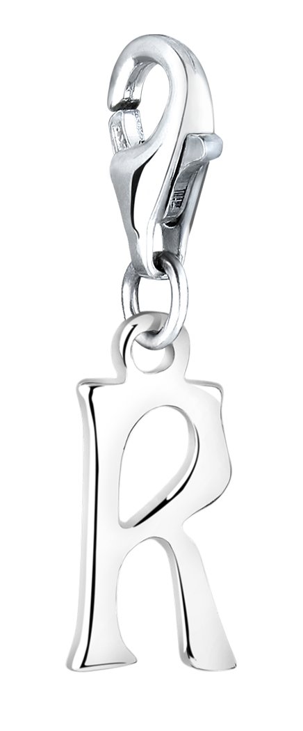 Nenalina Charm Letter R Pendant, for All Brands of Charm Bracelets and Necklaces, Made of 925 Sterling Silver, 713247-000