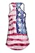 DREAGAL Women's Racer Back Zig-Zag Tank Top Loose Sleeveless Tunic