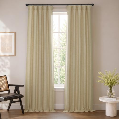 HPD Half Price Drapes BOCH-PL1608-96 Bellino Blackout Room Darkening Curtain (1 Panel), 50 X 96, Ginger