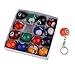 Foxnovo Billiard Ball Keychain 32mm 16pcs