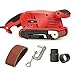 SPTA Belt Sander 3×18-Inch with 14Pcs Sanding Belts, Bench Sander with Variable-speed Control, Fixed Screw Clamps, Dust Box, Vacuum Adapters, Suit for Sanding and Grinding