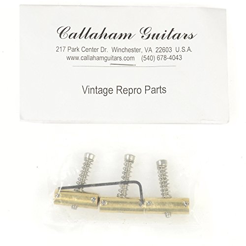 Callaham Slant Compensated Tele Saddles Brass (Set of 3)