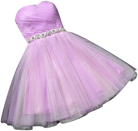 Oufeisha Women Strapless Open Back Lace Up A Line Party Cocktail Dresses