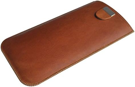 iPhone 7 / 6s / 6 Real Natural Genuine Leather Cover Soft Sleeve Pull Band Pouch Protective Shell Padded and Lined Inside