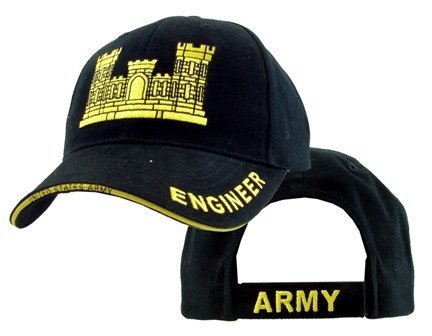 US Army Engineer Corp Embroidered Ball Cap