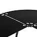 GreenForest L Shaped Computer Corner Desk with Tempered Glass Top 3-Piece PC Laptop Table Workstation for Home Office Study/Woking/Gaming,Black
