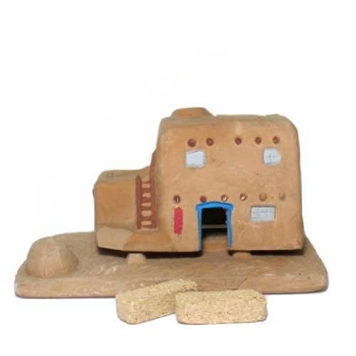 Casa (Adobe House) Burner With Pinon Natural Wood Incense - Incienso De Santa Fe