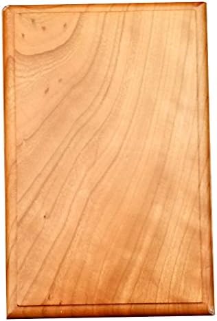 Wagler Awards Plaque, Cherry Rectangular, Bead Edge, 4" L x 6" W