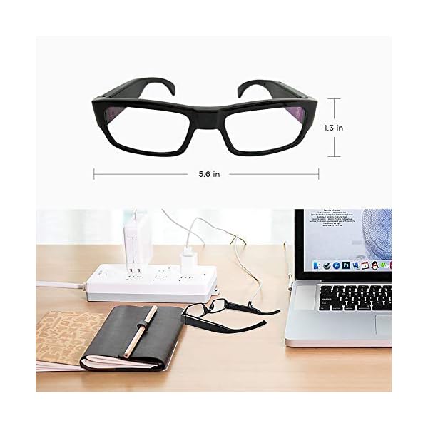 Spy Camera Glasses,1080P Spy Glasses with Hidden Camera,Mini Wearable