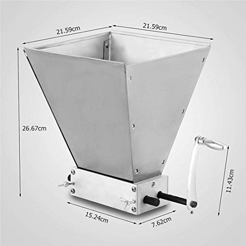 Vogvigo Manual Malt Miller 2 Roller Grain Crusher Barley Malt Mill Homebrew Grain Grinder Crusher Beer