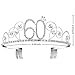 BABEYOND Crystal Birthday Tiara Crown Princess Birthday Crown Hair Accessories Happy 60th Birthday Crown Tiara for Women (60 Birth)