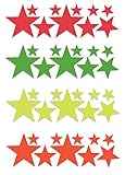 Blacklight Reactive Star Body Art Stickers