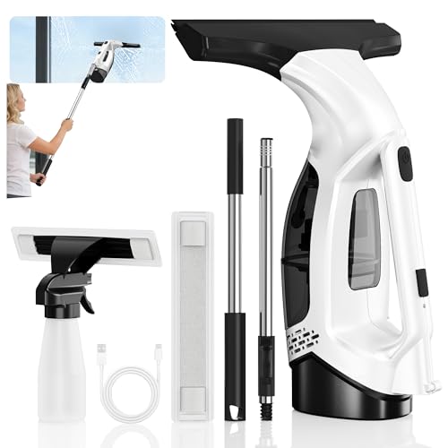 ZRHI Vacuum Squeegee Cordless with Extendable Pole by ZRHI - Used condition - US$62.96