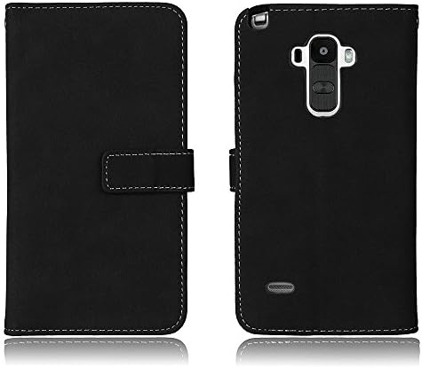 LG G Stylo Case, Arukas Premium PU Leather Wallet Case [Kickstand Feature] With Magnetic Flip, ID &amp; Credit Card &amp; Cash Slot PC Bumper Cover Case For LG G4 Stylus /LG LS770 / LG G Stylo (black)