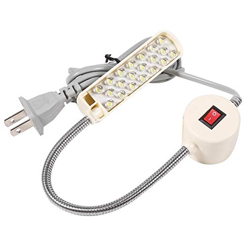 Nikou Sewing Machine Light - Gooseneck Arm Work Lamp LED Lighting with Magnetic Mounting Base for Sewing Machine Drill Presses Desks Music Stands Craft Workbenches Lathes Lamps (Size : #3 (20 LEDs)) - Thumbnail 5