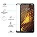 [2 Pack] Xiaomi Pocophone F1 Screen Protector, VIKEE HD Clear [Anti-Fingerprint][Bubble-Free][Easy to install] 9H Hardness Tempered Glass Screen Protector Film For Xiaomi Pocophone F1(Black))