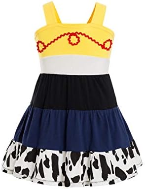 Jessie Toy Story 3 ChildCostume Jessie Toy Story Dress Toy Story Jessie Tunic Tank Jessie Costume for Little Girls Toddler