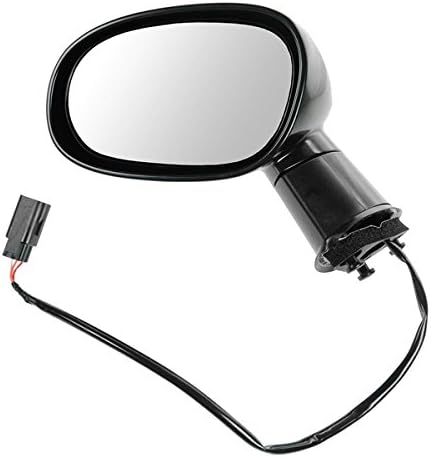 2008 2009 2010 2011 2012 2013 2014 Dodge Challenger 2- Door Coupe Power Non-Heated Manual Folding Smooth Black Paint to Match without Memory Unheated Rear View Mirror Left Driver Side (08 09 10 11 12 13 14)