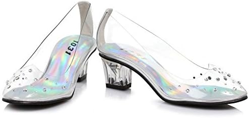 Amazon Ellie ガラスの靴風 ヒール付 パンプス シューズ 子供用 S 18 19cm 並行輸入品 キッズコスチューム ホビー
