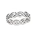 CloseoutWarehouse 925 Sterling Silver Wicca Weave Celtic Ring Size 7