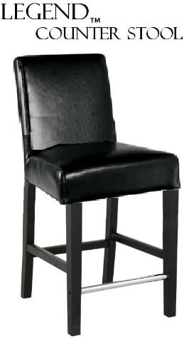 South Mission Legends Modern Parsons 24" Counter Stool - Black