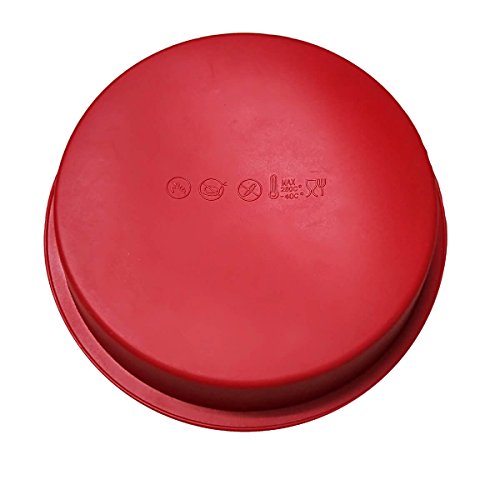 Aokinle 8" Silicone Baking Pan Non-Stick Bakeware Mold Cake Mold BPA-free FDA-Approved Round