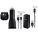 Official OEM Samsung Adaptive Fast AFC Charger Kit - with Micro/C-Type USB -Outlets 2USB Slot MPX350 (Retail Packing)