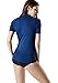 Tesla TM-FSR25-NVY_Large Women's UPF 50+Swim Shirt Loose-Fit Swim Tee Rashguard Top FSR25