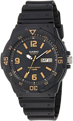 Casio Men's 'Classic' Quartz Resin Casual Watch, Color:Black (Model: MRW-200H-1B3VCF)