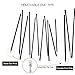 BRILLIANCE4U Tent Poles Replacement 0.33”/8.5mm, Fits Both Female and Male Ends, Lightweight Tent Pole Repair Kit, 7001 Aluminum Alloy Tent Rod，14ft 7in 2 Poles Pack
