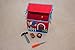 Clever Creations Kid's Toy Storage House with Blue Dinosaur and Letters