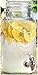 Del Sol Impressions Ice Cold Beverage Dispenser Jug 1 Gallon Clear Bail & Trigger with Locking Clamp Drink Dispenser with Easy Flow Spigot Clear for Picnics Parties B