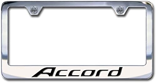 Honda Accord Stainless Steel License Plate Frame, block lettering