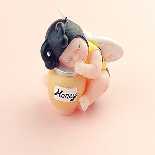 10pcs Sleeping Baby Party Decor Molds Bee Candle Kid Birthday Gifts Decorations Suitable For Soap Mold Cake